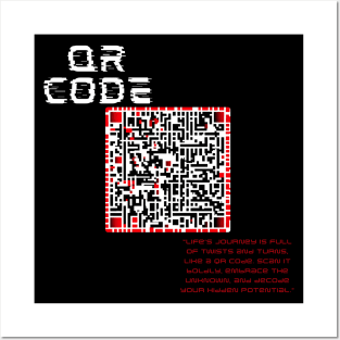 Life's Journey is Like a QR Code Posters and Art